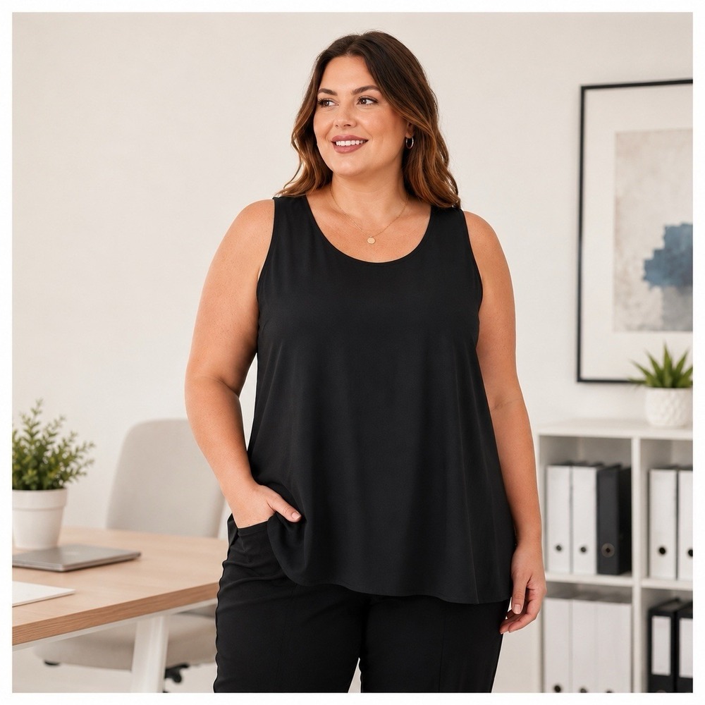 Tank Top Plus Size 18/20 Minimalist Career Core Layering Piece Capsule Wardrobe